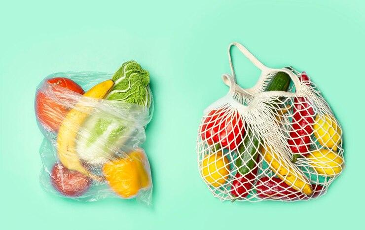 Saco plástico a vácuo para alimentos