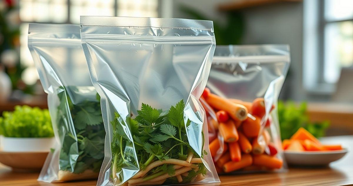 Saco plástico para embalagem a vácuo é a solução ideal para conservar seus alimentos frescos